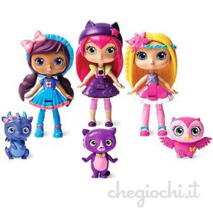Set mini dolls 10 cm,snodata con animaletto magico. Disponibile anche singole.